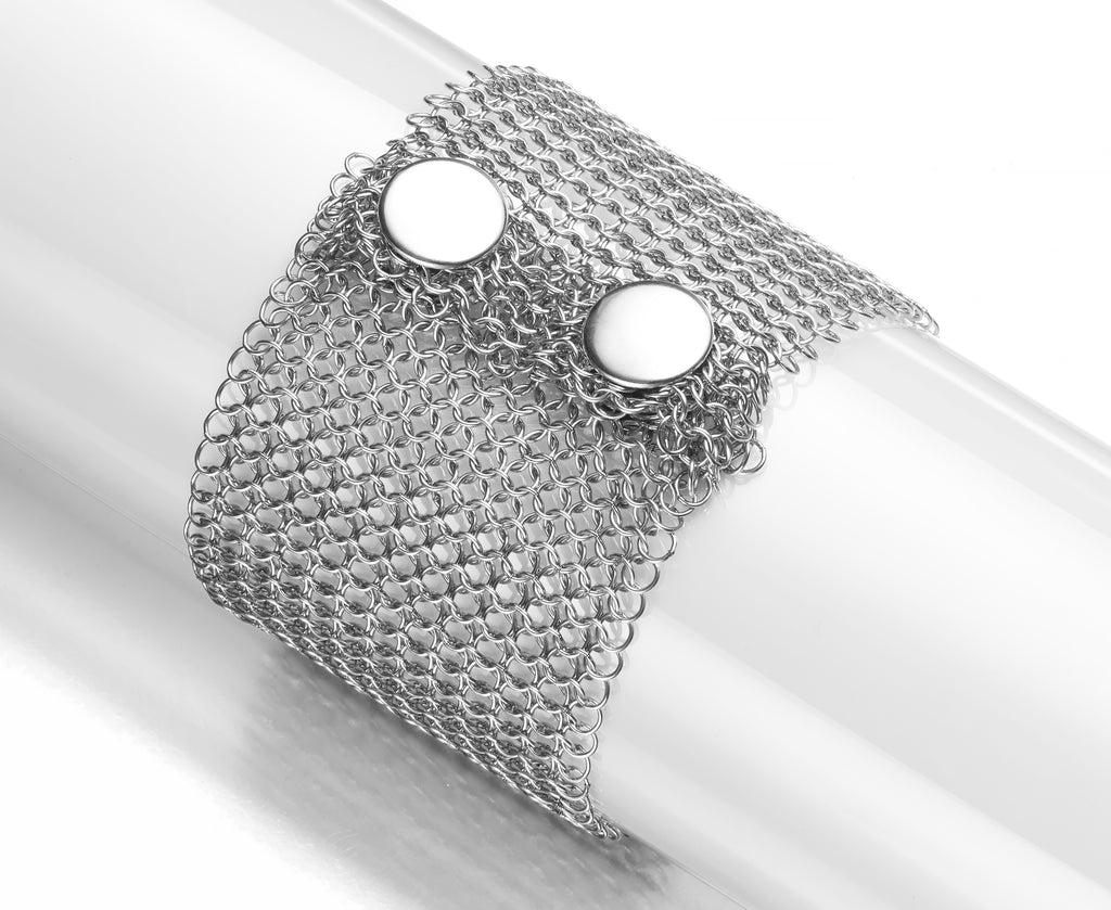 Chain Mail Bracelet with Snaps