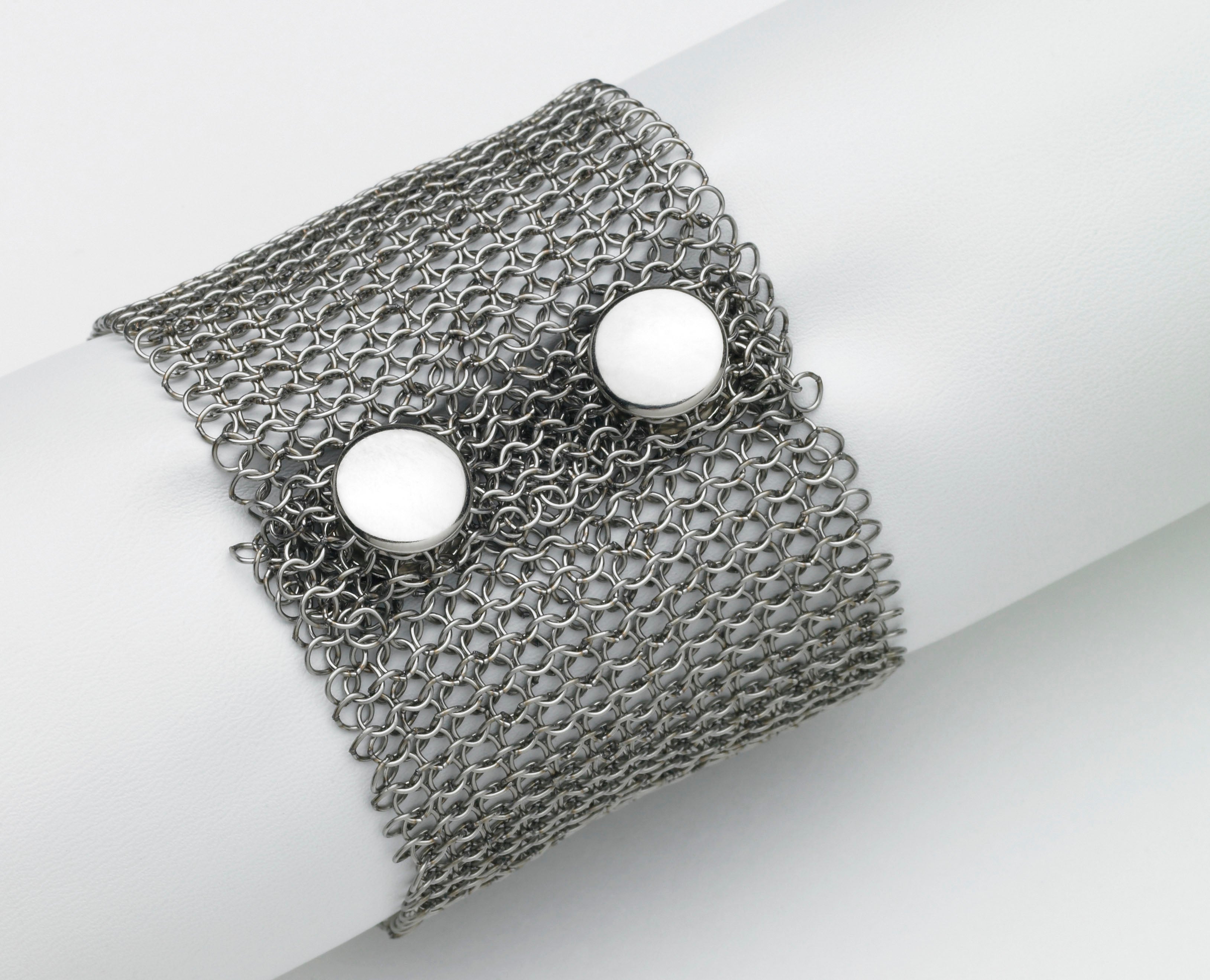 Chain Mail Bracelet with Snaps