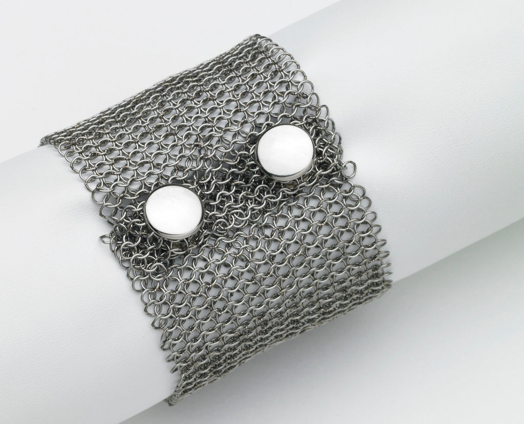 Chain Mail Bracelet with Snaps