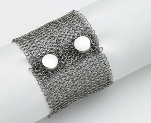 Chain Mail Bracelet with Snaps