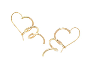 Spiral earrings- gold