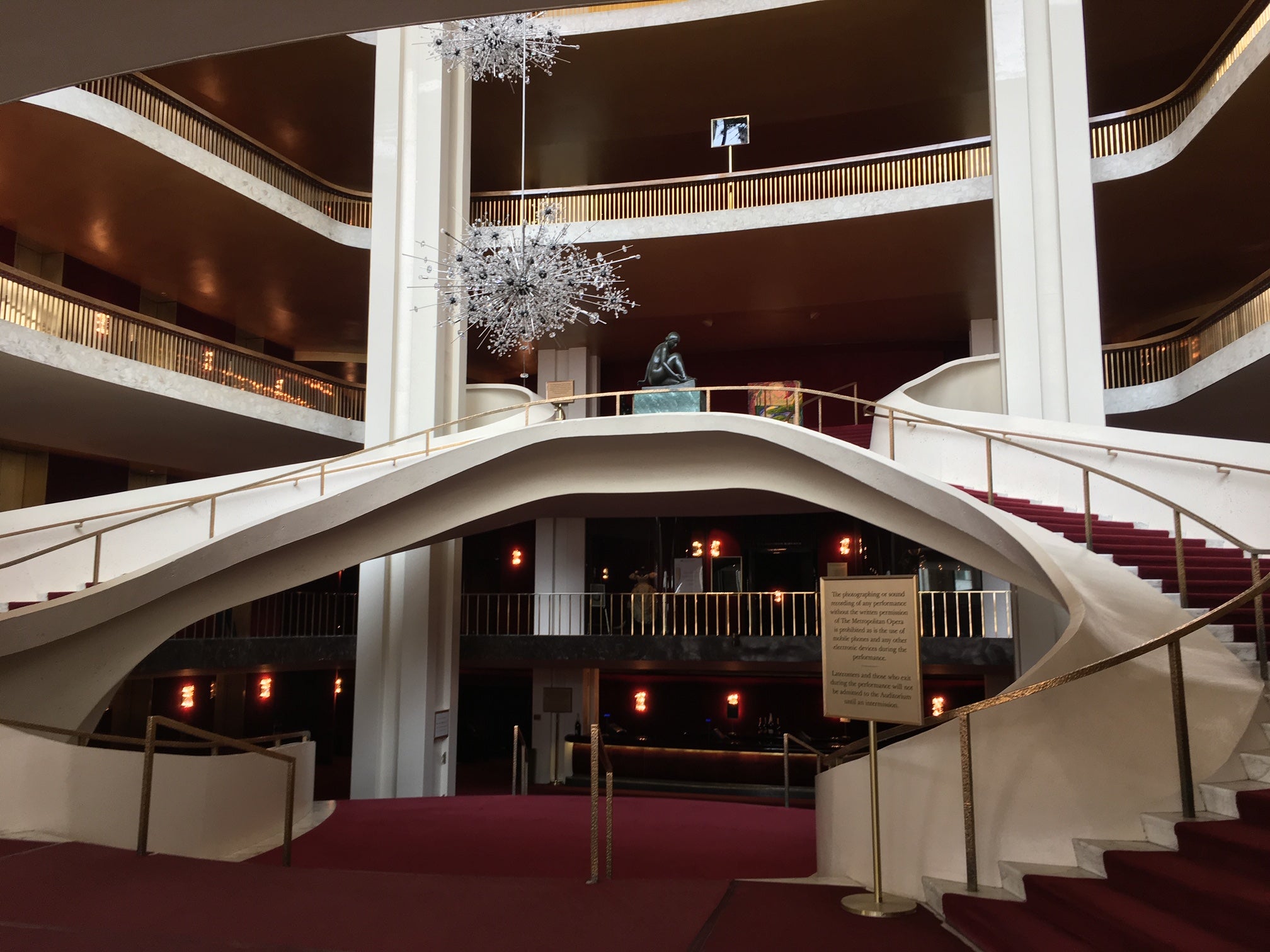 Lobby at The Metropolitan Opera, NYC